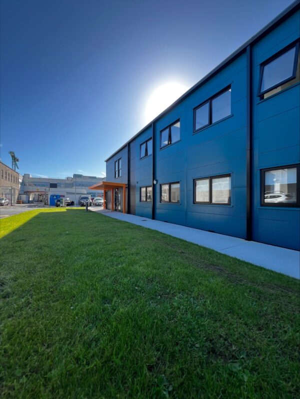 ATU Galway City, Dublin Road Campus Exterior picture of Modulacc's two-storey, 750m² 3D volumetric building at ATU Galway City, Dublin Road